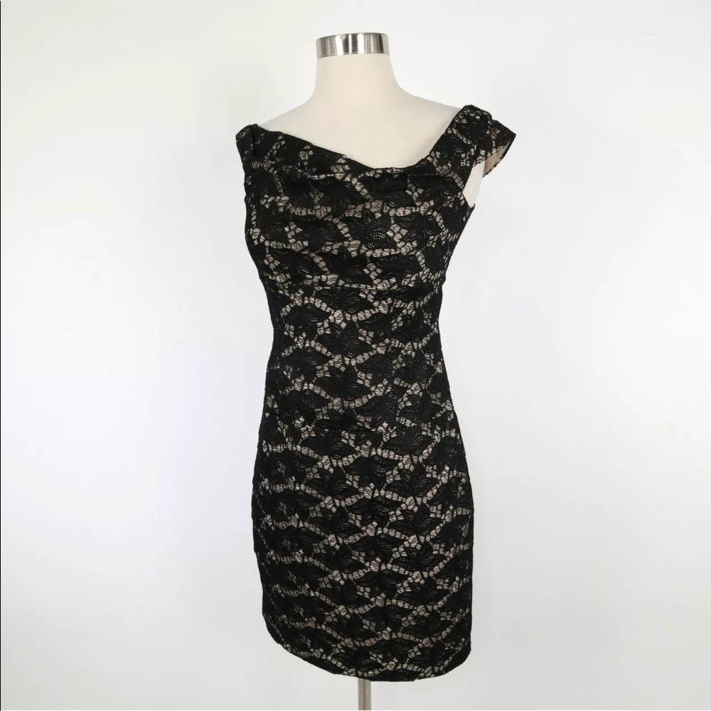 Black Halo Jackie O Sheath Cocktail Dress - Picture 1 of 6